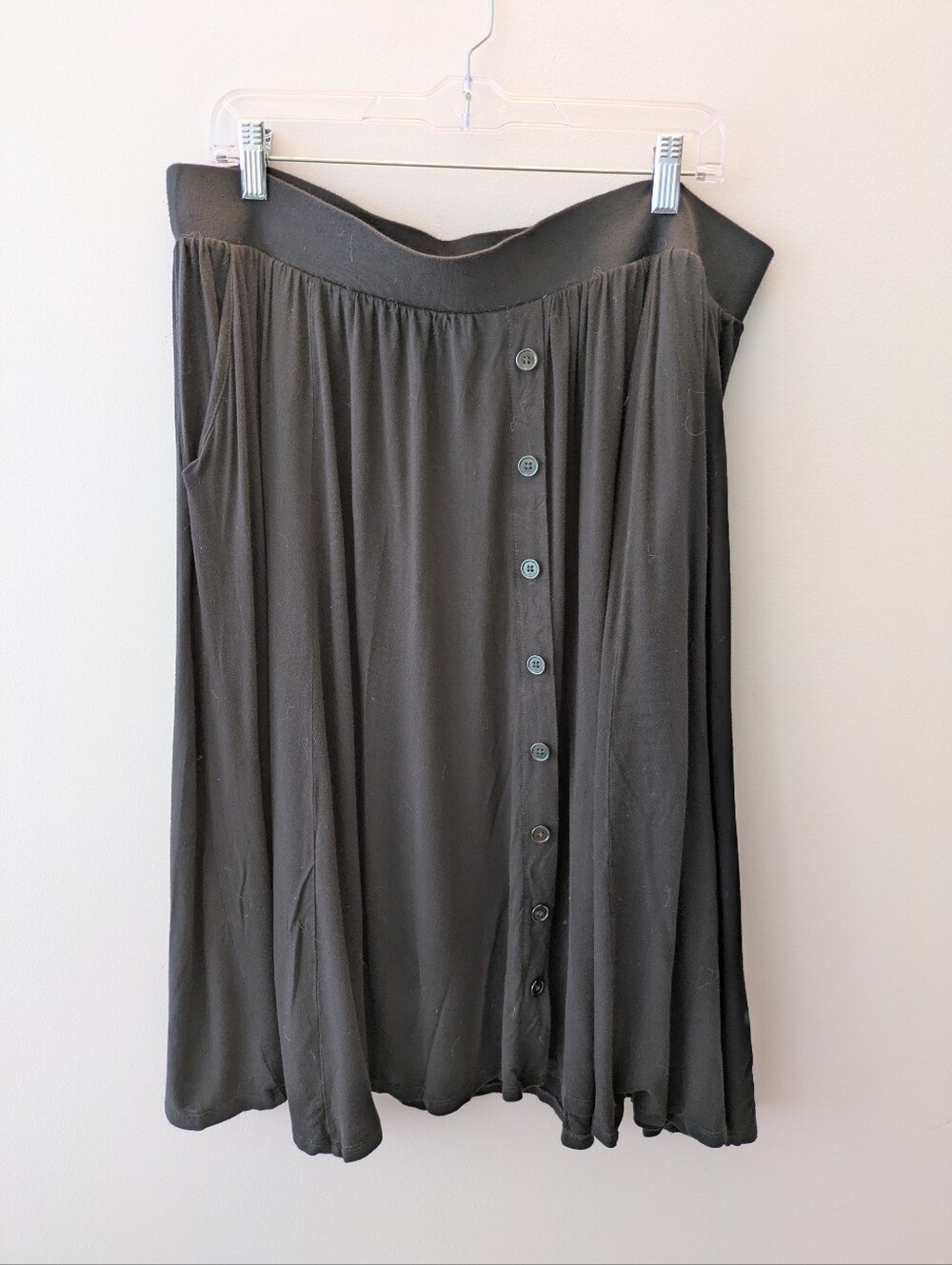 Torrid Super Soft Button Front Midi Skirt - Picture 4 of 6